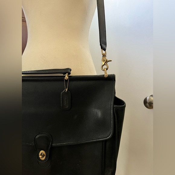 1980's Coach Vintage Lexington Messenger Briefcase Shoulder Bag - Picture 6 of 14